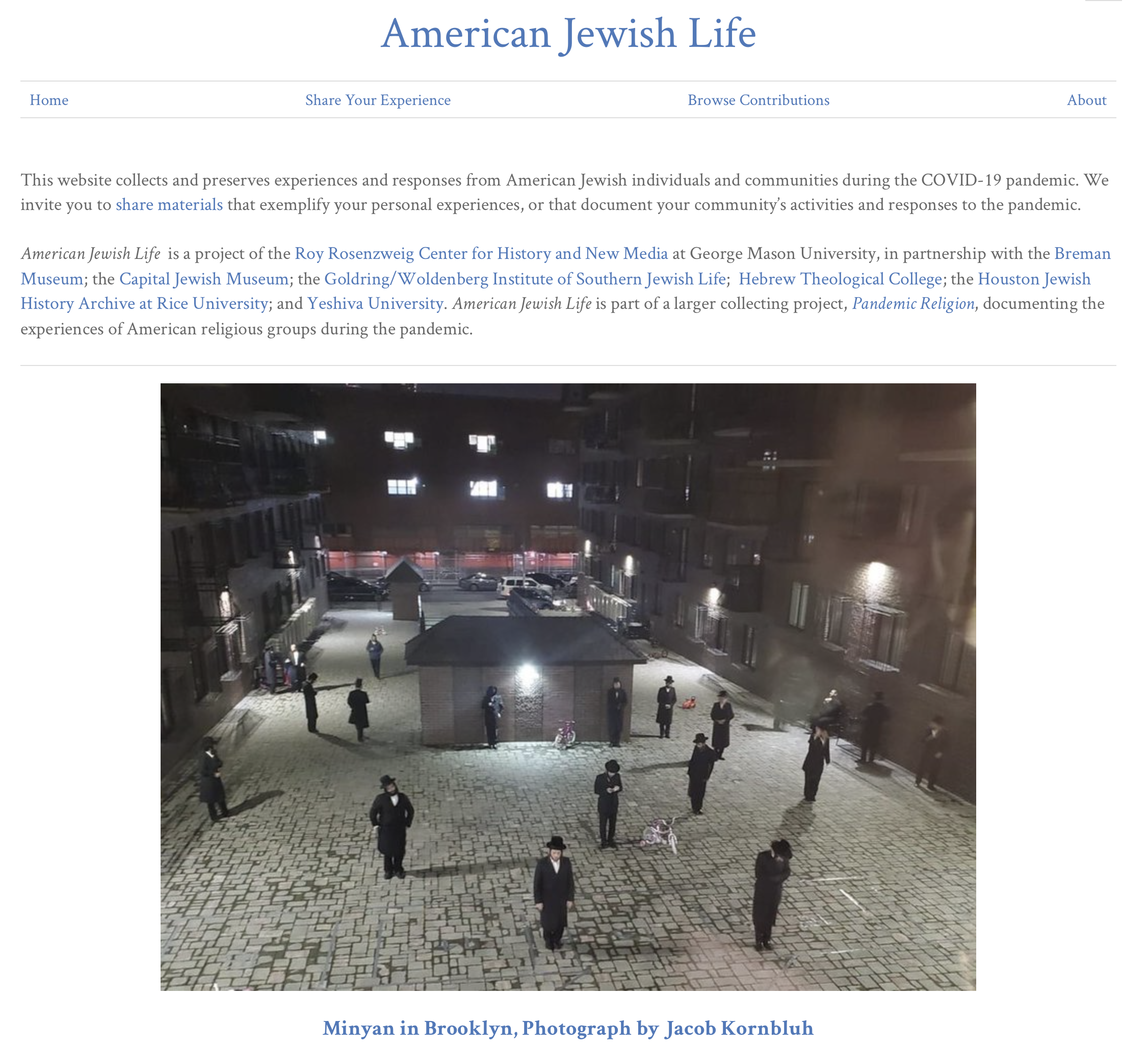 American Jewish Life: A Pandemic Religion Project