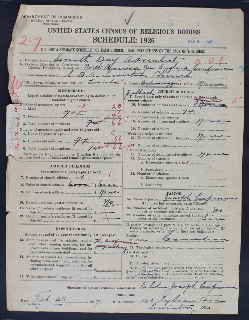 American Religious Ecologies Receives Second NEH Grant to Work with 1926 Census of Religious Bodies