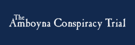 Logo for Amboyna Conspiracy Trial