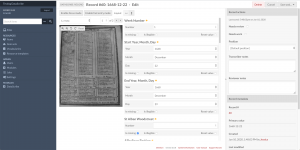 Datascribe's transcribe view