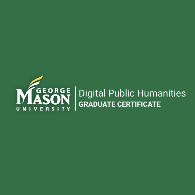 Logo for the Digital Public Humanities Graduate Certificate at George Mason University.