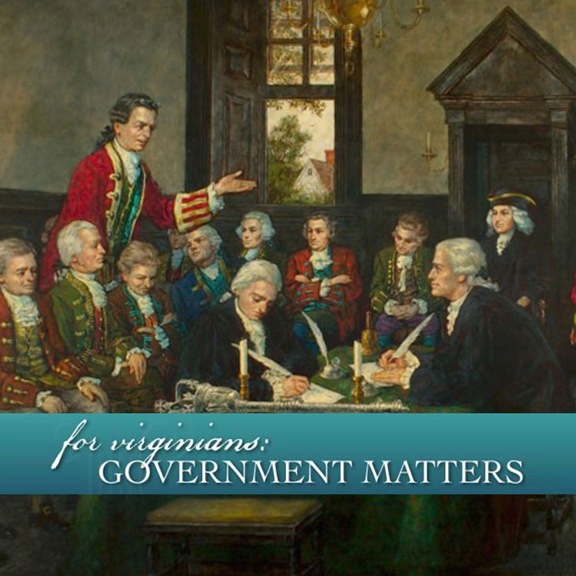 Logo for the For Virginians: Government Matters website.