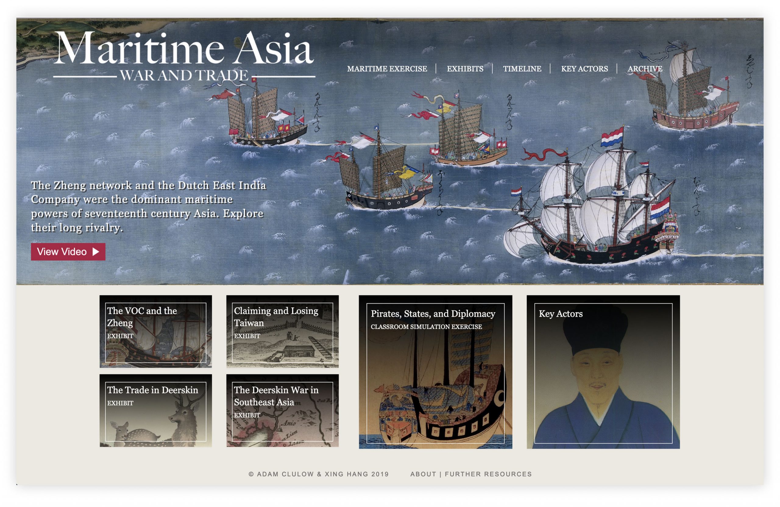 Screengrab of the Maritime Asia website home page.