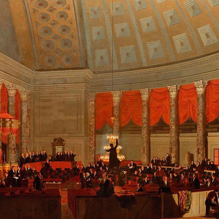 The House of Representatives (1822) by Samuel F.B. Morse.