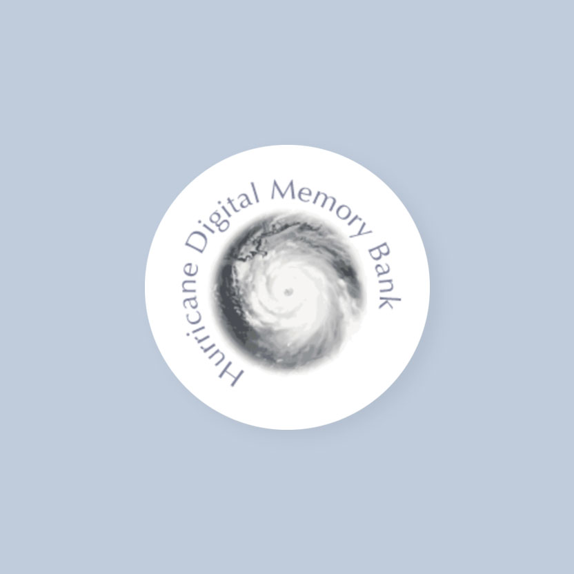 Logo for Hurricane Digital Memory Bank website.