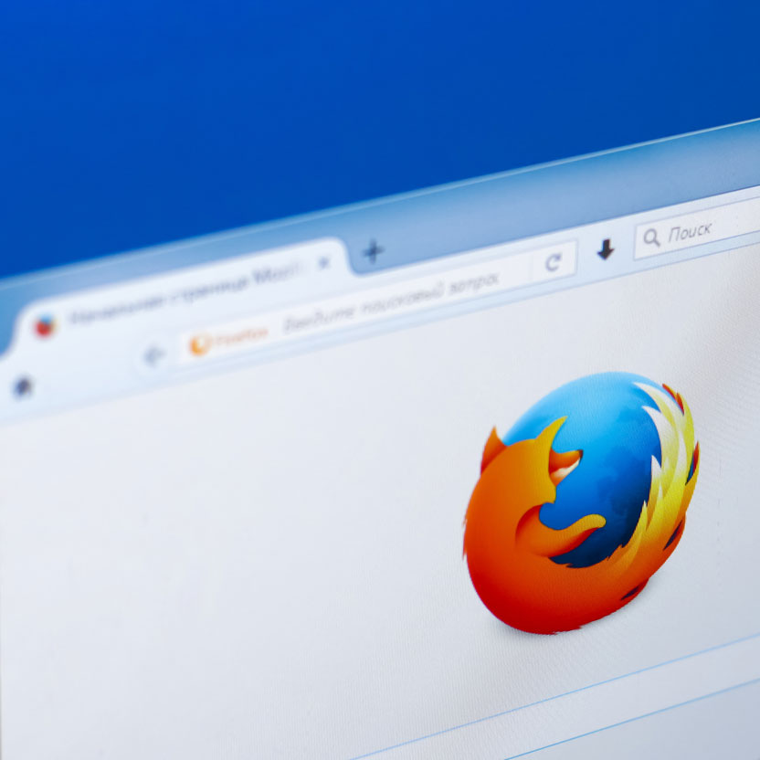Screengrab of Mozilla Firefox logo within a browser window.