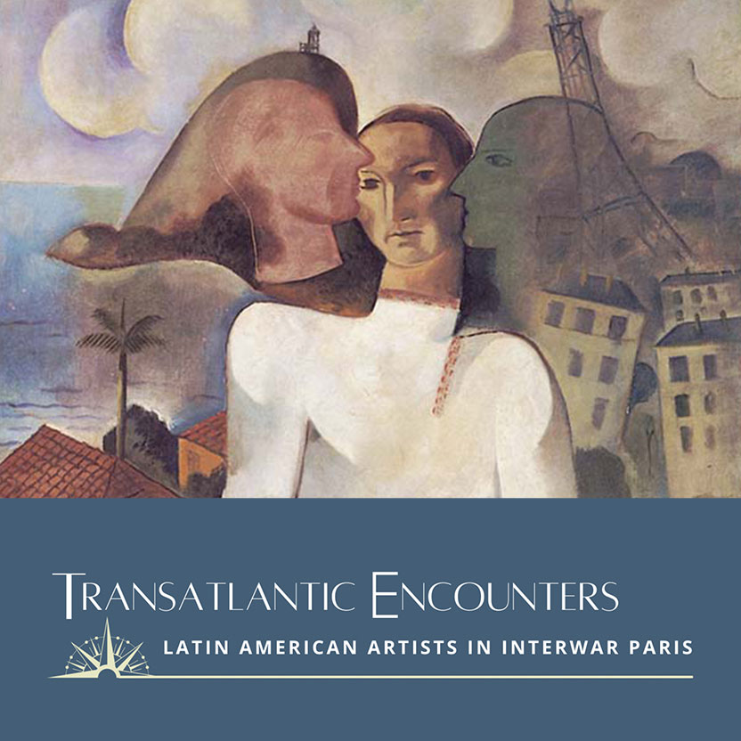 Logo for the Transatlantic Encounters website with the tagline, "Latin American Artists in Interwar Paris."