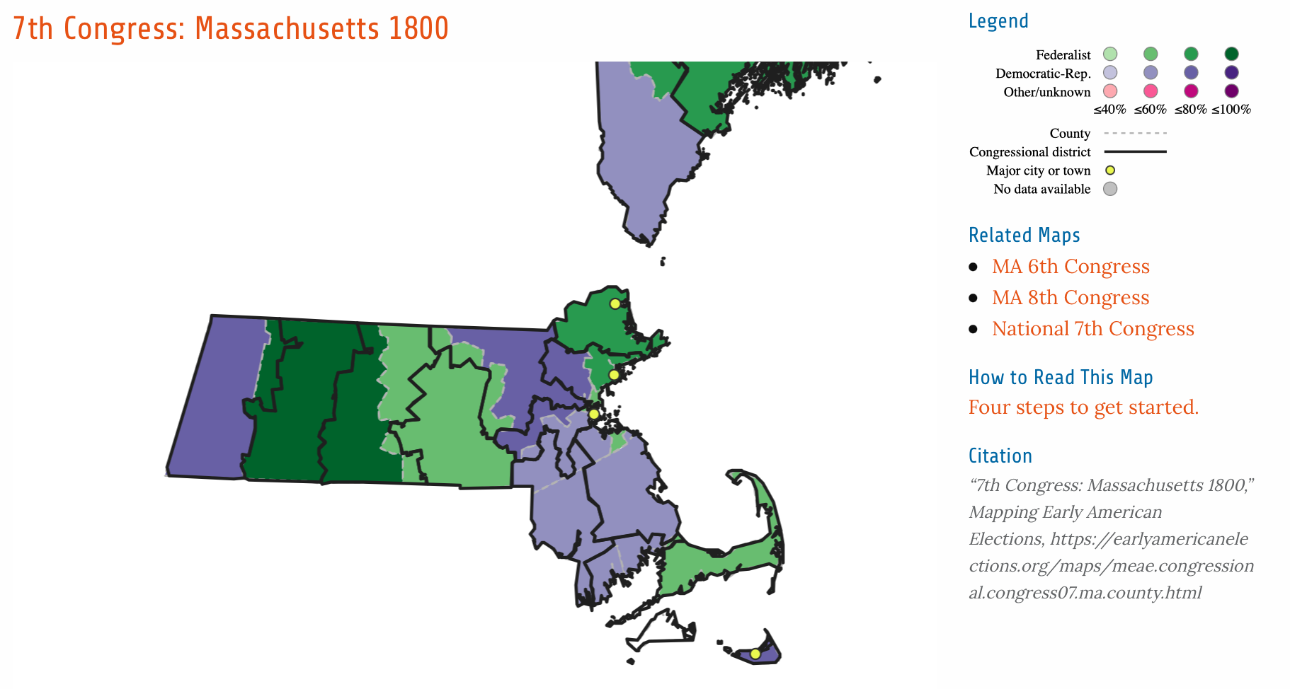A map from Mapping Early American Elections